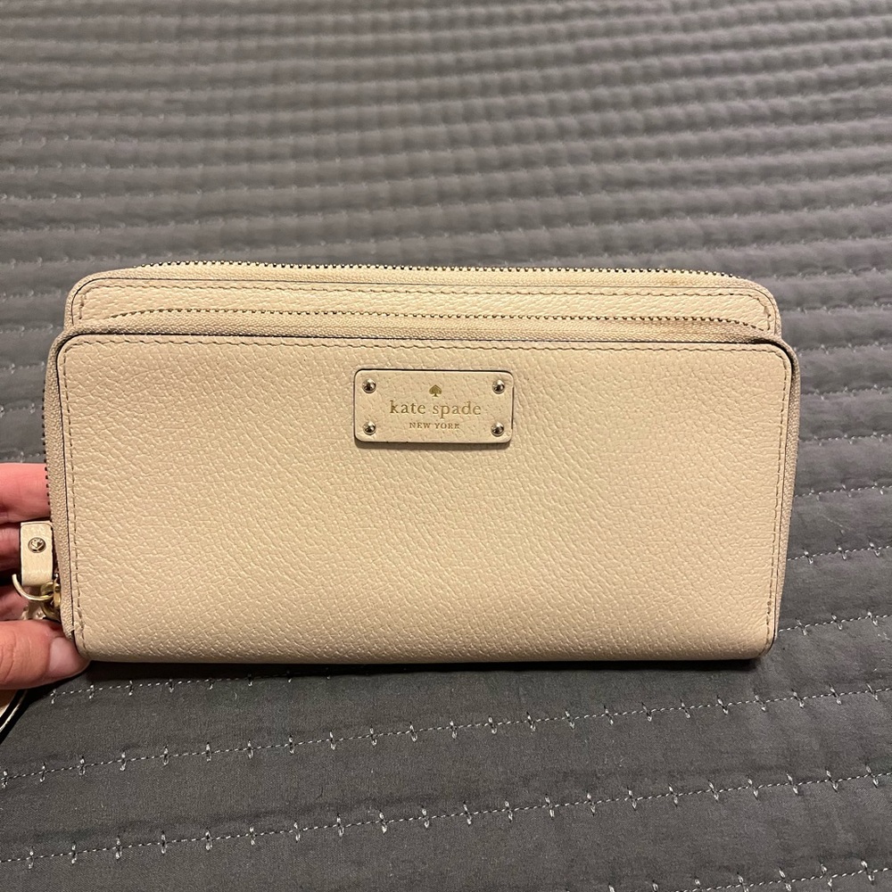 Kate Spade Light Pink Double Zipper Wristlet